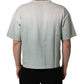 Green Tie-Dye Graphic Print Cotton Crewneck  T-shirt