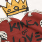White King Of Love Print Cotton Men Jersey T-shirt