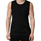 Black Cotton Sleeveless Men Tank Top T-shirt