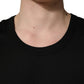 Black Cotton Sleeveless Men Tank Top T-shirt