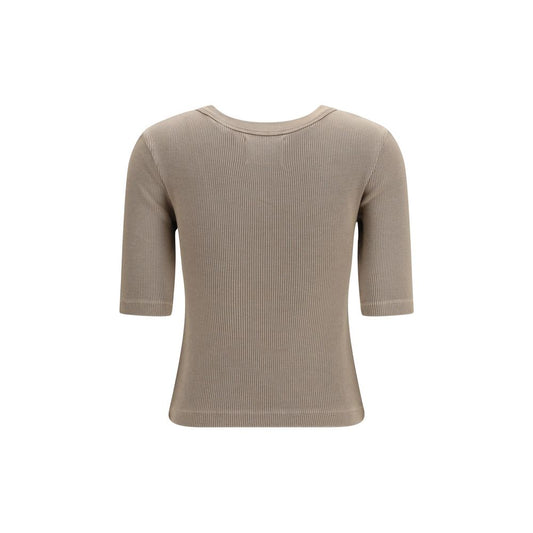 Beige Cotton T-Shirt