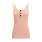 Multicolor Cotton Sleeveles T-Shirt