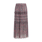 Purple Cotton Long Skirt