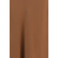 Brown Acetate Midi Skirt