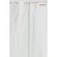 White Cotton Casual Pants