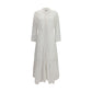 White Cotton Casual Dress