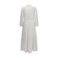 White Cotton Casual Dress