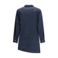 Blue Cotton Casual Dress
