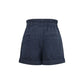Black Cotton Bermuda Shorts