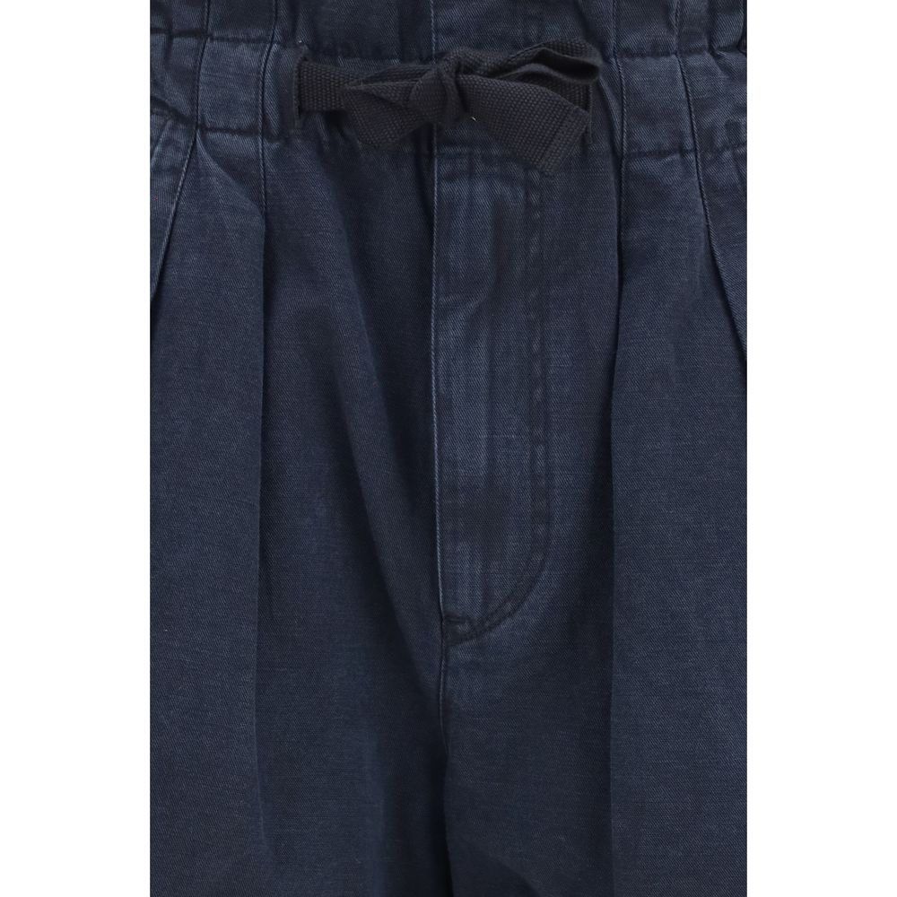 Black Cotton Bermuda Shorts