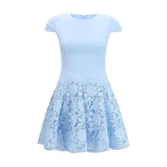 Blue Polyester Casual Dress