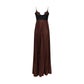 Brown Polyester Casual Dress