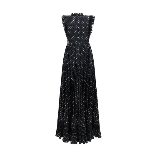 Black Polyester Casual Dress