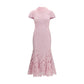 Multicolor Polyester Cocktail Dress