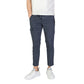 Blue Cotton Cargo Pants