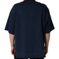 Navy Blue Cotton Logo Short Sleeves Men Polo T-shirt