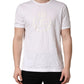 White Cotton DG Crown Embossed Men T-shirt