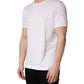 White Cotton DG Crown Embossed Men T-shirt