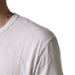 White Cotton DG Crown Embossed Men T-shirt