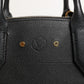 Pink and Black Leather City Steamer Leather Handbag