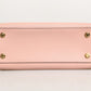 Pink and Black Leather City Steamer Leather Handbag