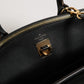 Pink and Black Leather City Steamer Leather Handbag