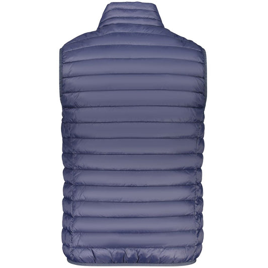 Blue Polyester Men's Jacket
