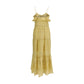 Beige Cotton Casual Dress