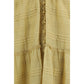 Beige Cotton Casual Dress