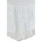 White Cotton Bermuda Shorts
