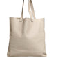White Web Sherry Logo Print Tote Bag
