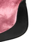 Jackie Pink Velvet And Black Leather Shoulder Bag