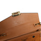 Cognac Brown Coated Canvas Visetos Patricia Love Patch Wallet-on-chain
