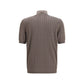 Brown Cotton Polo Shirt