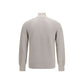 Beige Cotton Sweatshirt