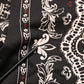 Black Bandana Print Cotton Men Hoodie Sweater
