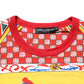 Multicolor Carretto Print Crew Neck T-shirt
