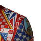 Multicolor Carretto Print Crew Neck T-shirt
