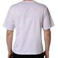 White Leopard Print DG Logo MenCotton T-shirt