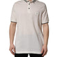 White Logo Plaque Short Sleeve Polo T-shirt