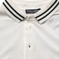 White Logo Plaque Short Sleeve Polo T-shirt