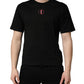 Black Cotton Jersey Logo Patch Crew Neck T-shirt