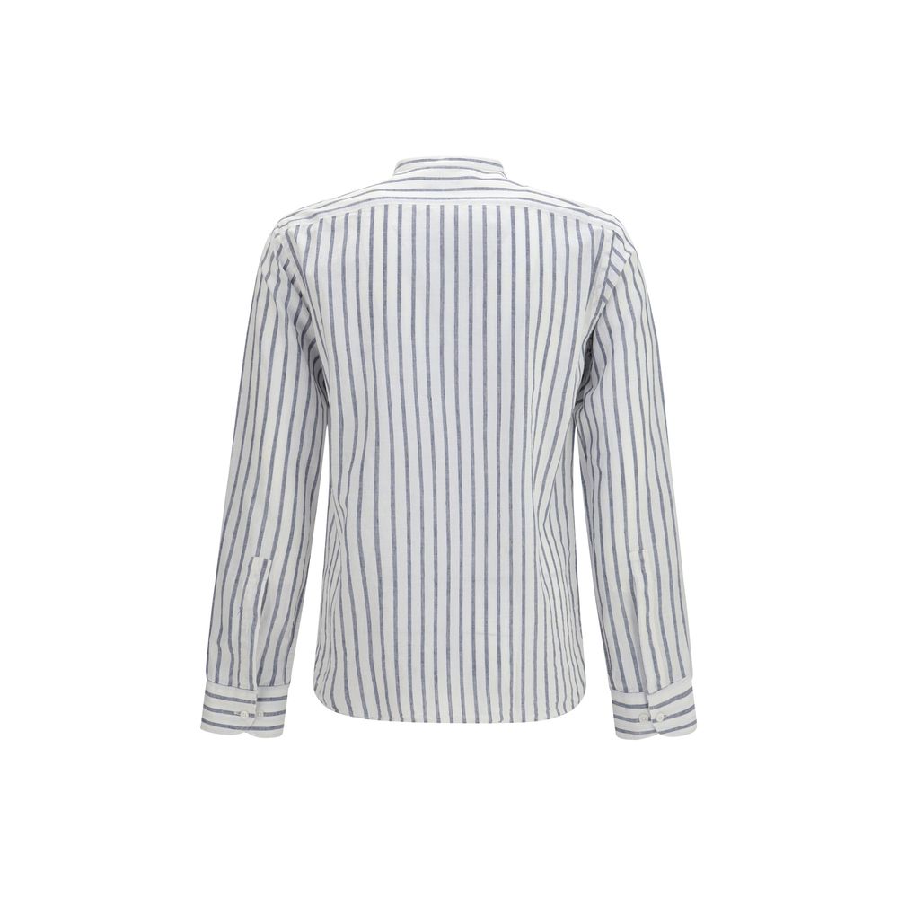 Blue Cotton Pattern Shirt
