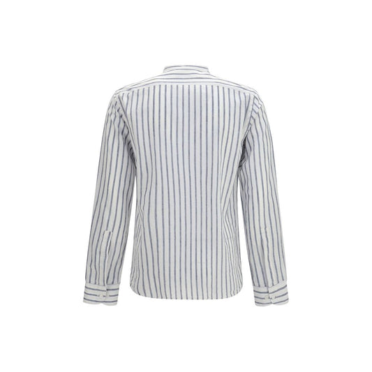 Blue Cotton Pattern Shirt