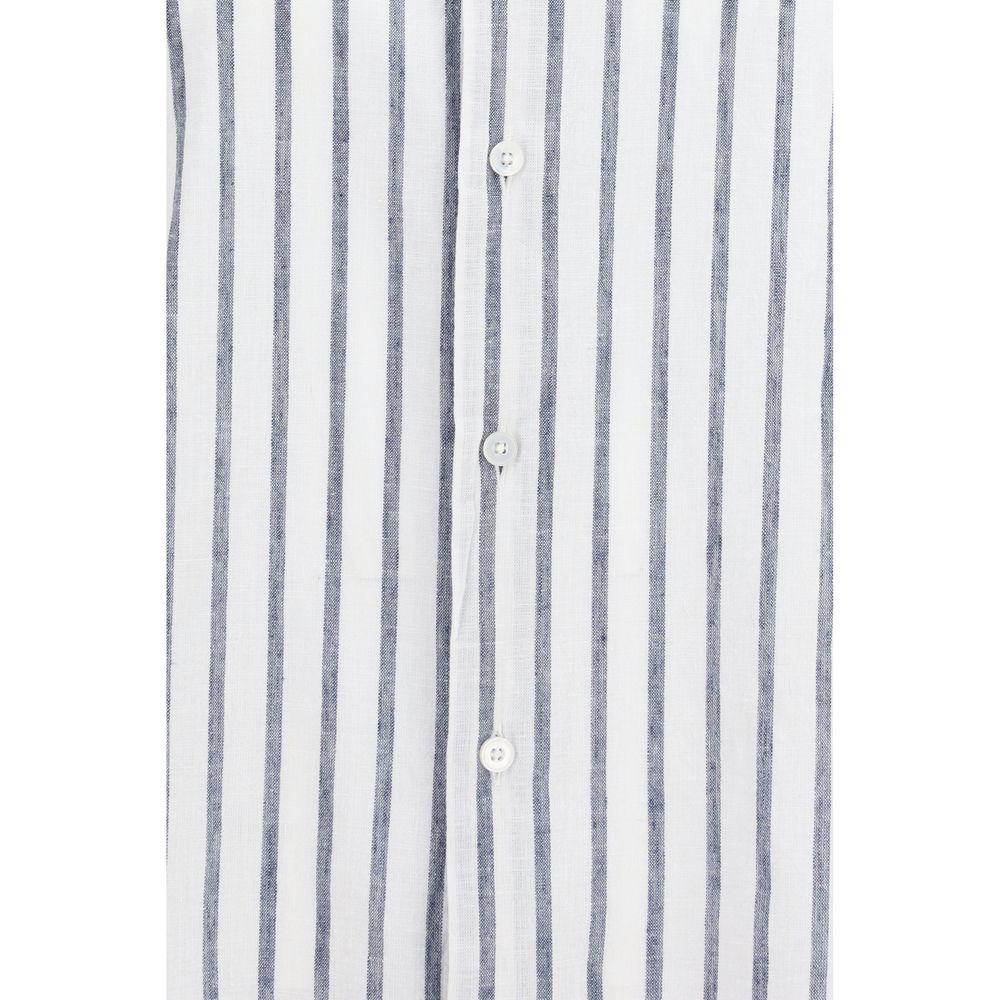 Blue Cotton Pattern Shirt