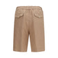 Brown Linen Bermuda Shorts