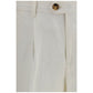 White Linen Casual Pants