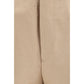 Beige Cotton Bermuda Shorts