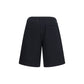 Black Cotton Bermuda Shorts