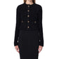 Black Cotton Cardigan